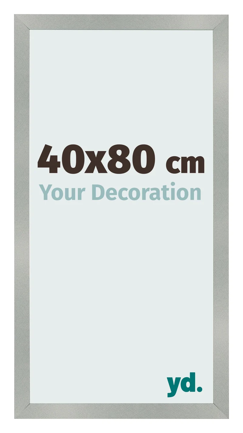 Bilderrahmen 40x80 cm - Aluminium Gebürstet - MDF - Bologna