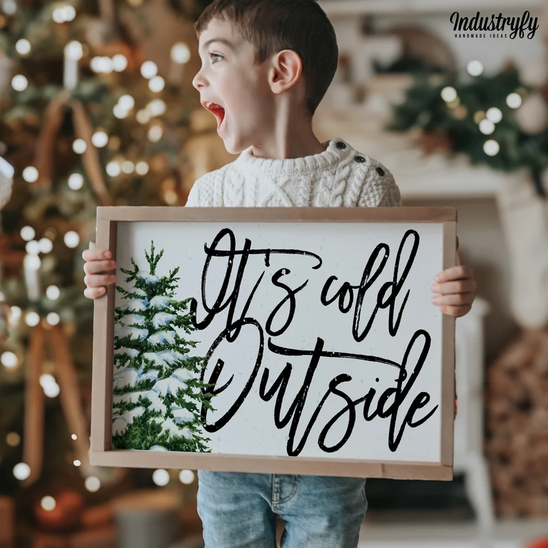 Landhaus Schild | It's cold outside