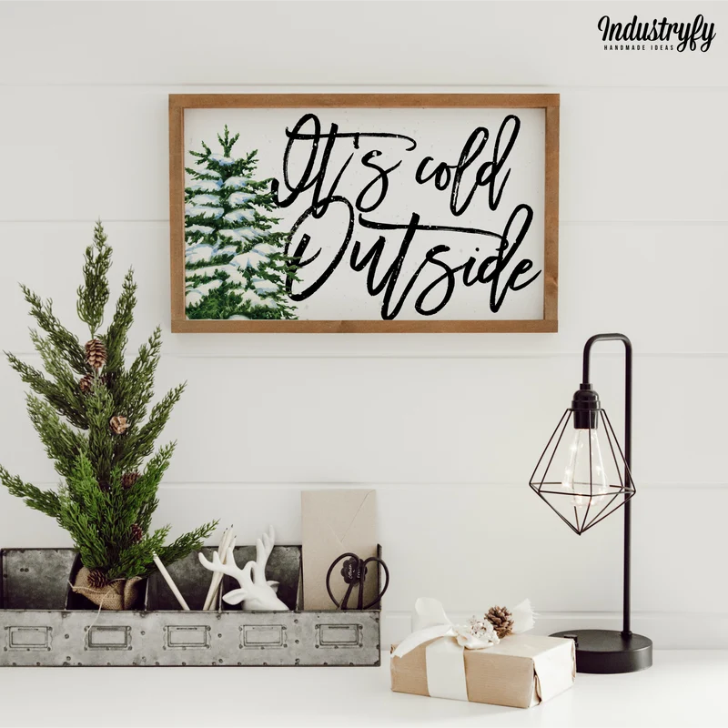 Landhaus Schild | It's cold outside