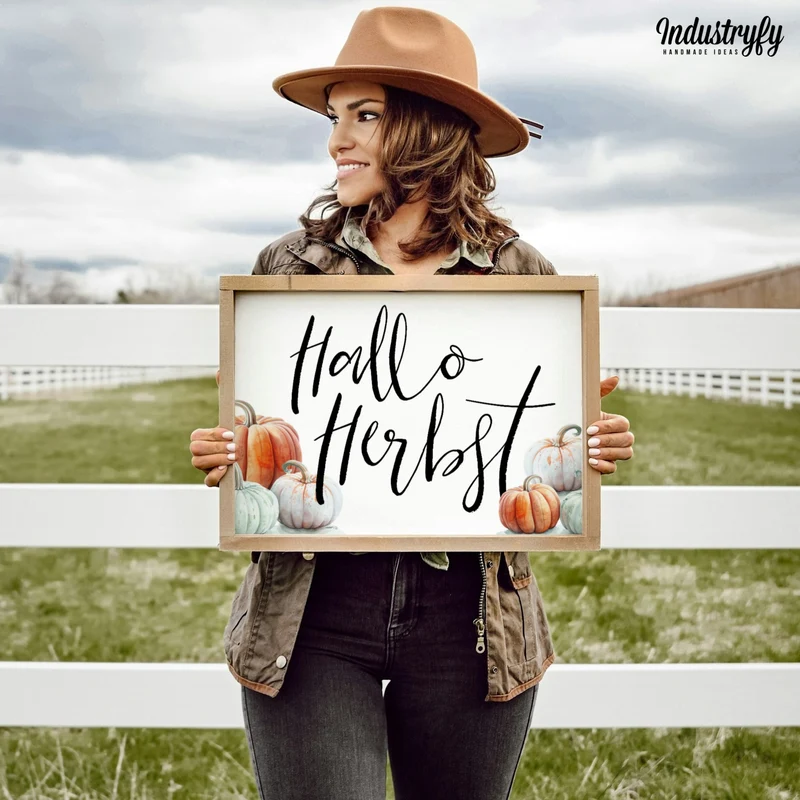 Landhaus Schild | Hallo Herbst