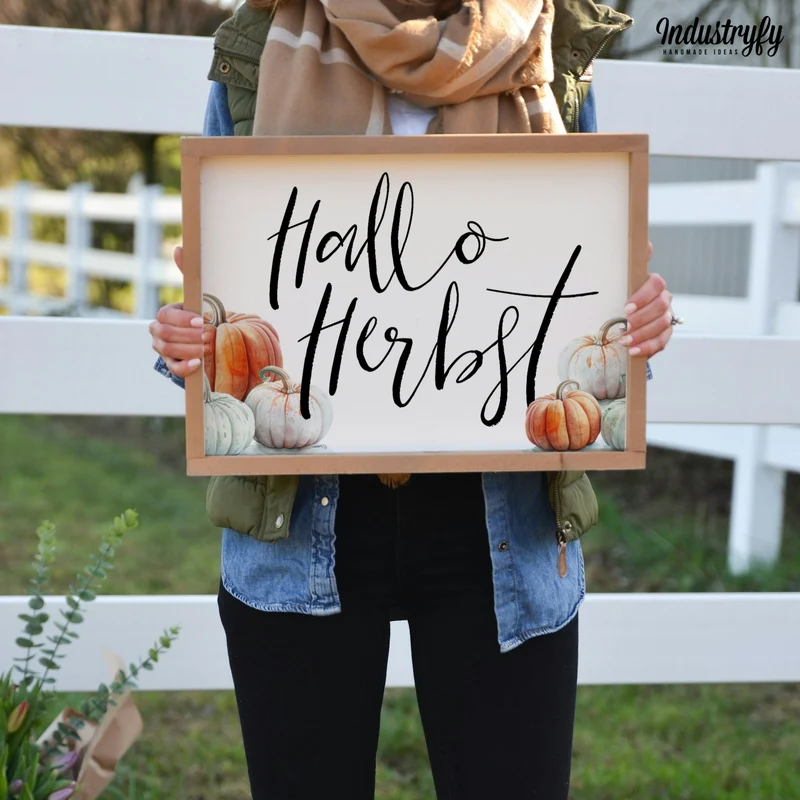 Landhaus Schild | Hallo Herbst