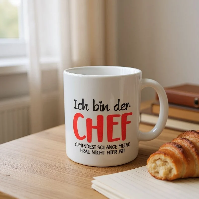 Ich bin der Chef Tasse