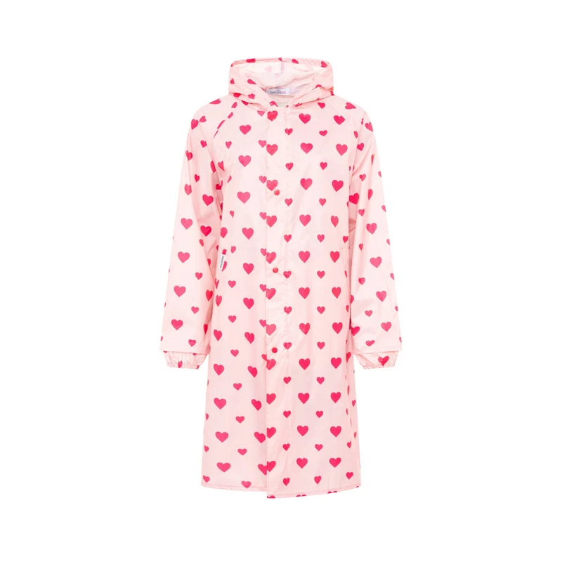 Regenmantel - Love - rosa pink