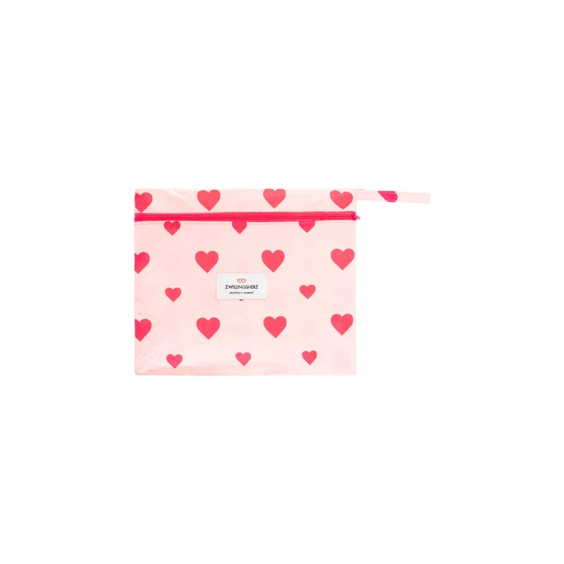Regenmantel - Love - rosa pink