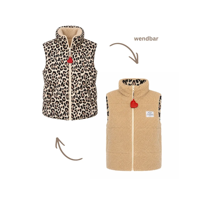 Wendeweste - Leo Teddy beige