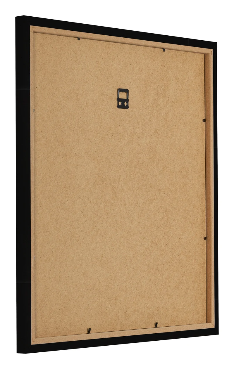 Bilderrahmen 60x60 cm - Schwarz Hochglanz - MDF - Bologna