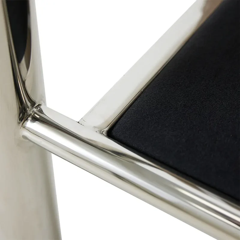 Chrome Lounge Sessel Samt Braun – HKliving