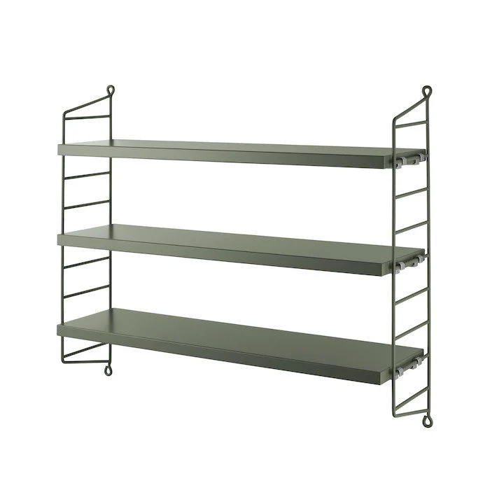 String Pocket Wandregal – Holz & Metall - String Furniture