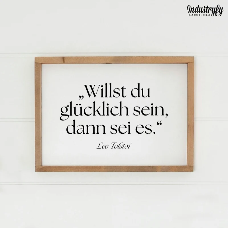 Landhaus Schild | Glücklich sein