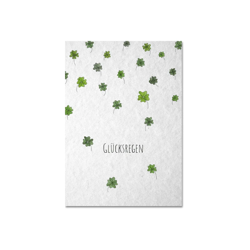 Postkarte - Glücksregen