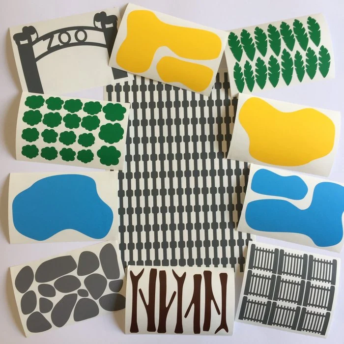 Zoo Sticker-Set Kinder 12 Teile
