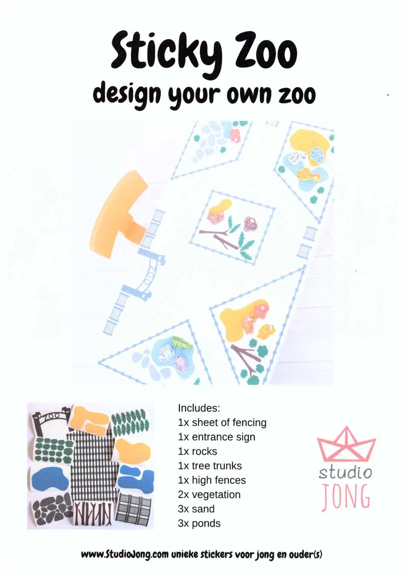 Zoo Sticker-Set Kinder 12 Teile