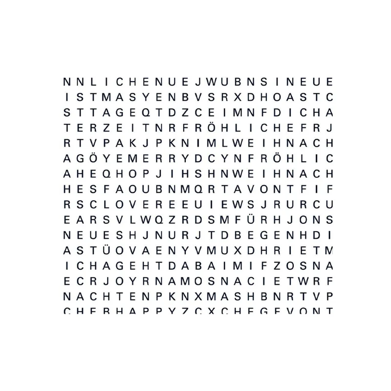 Geschenkpapier - Buchstabensalat