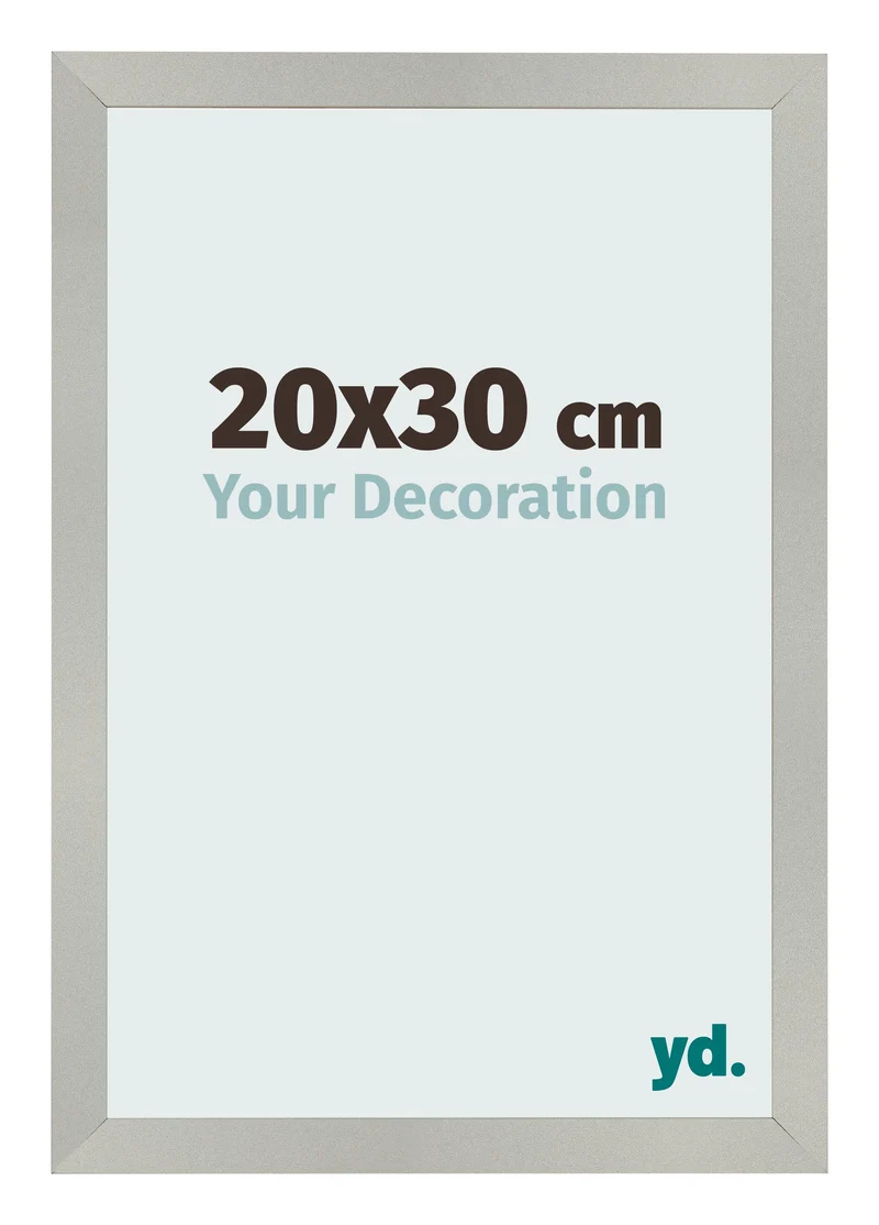 Bilderrahmen 20x30 cm - Silber Matt - MDF - Bologna