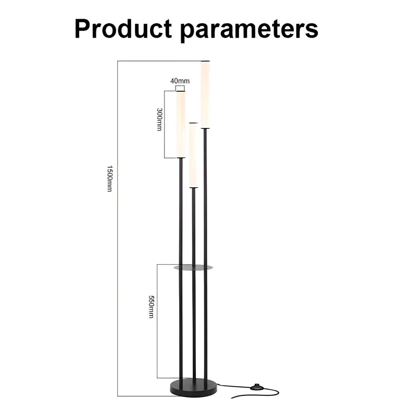 Stehlampe Modern Triplo