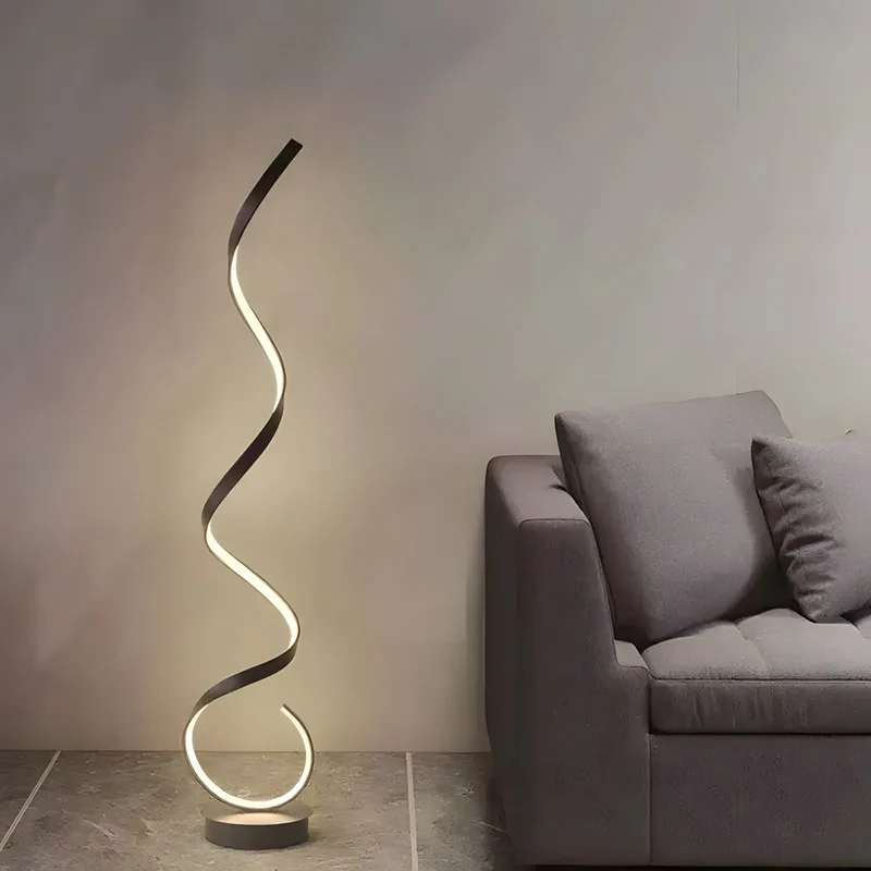 Stehlampe im Spiral Design