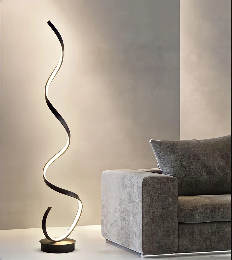 Stehlampe im Spiral Design