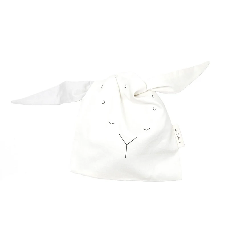 Schaf Stoffbeutel Baumwolle weiss 19x22 cm
