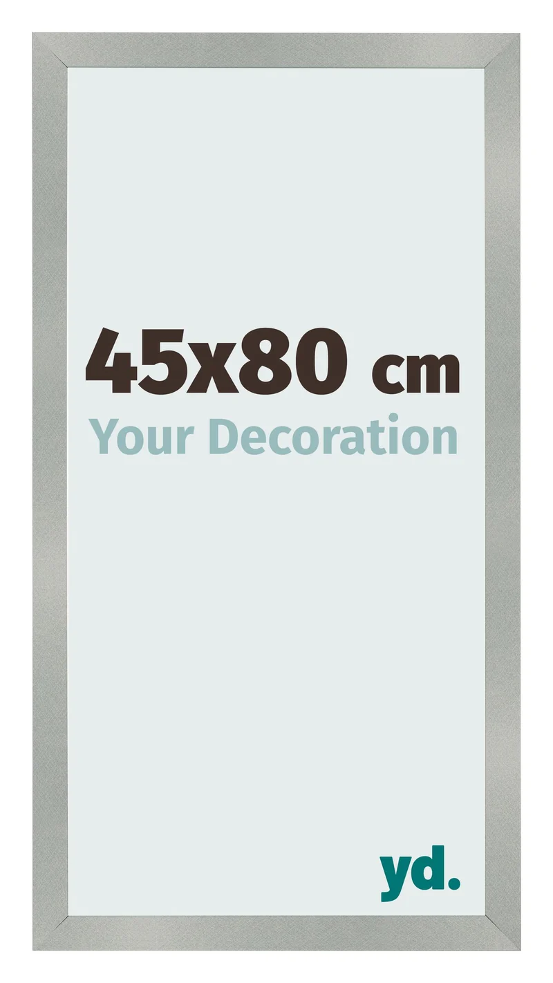 Bilderrahmen 45x80 cm - Aluminium Gebürstet - MDF - Bologna