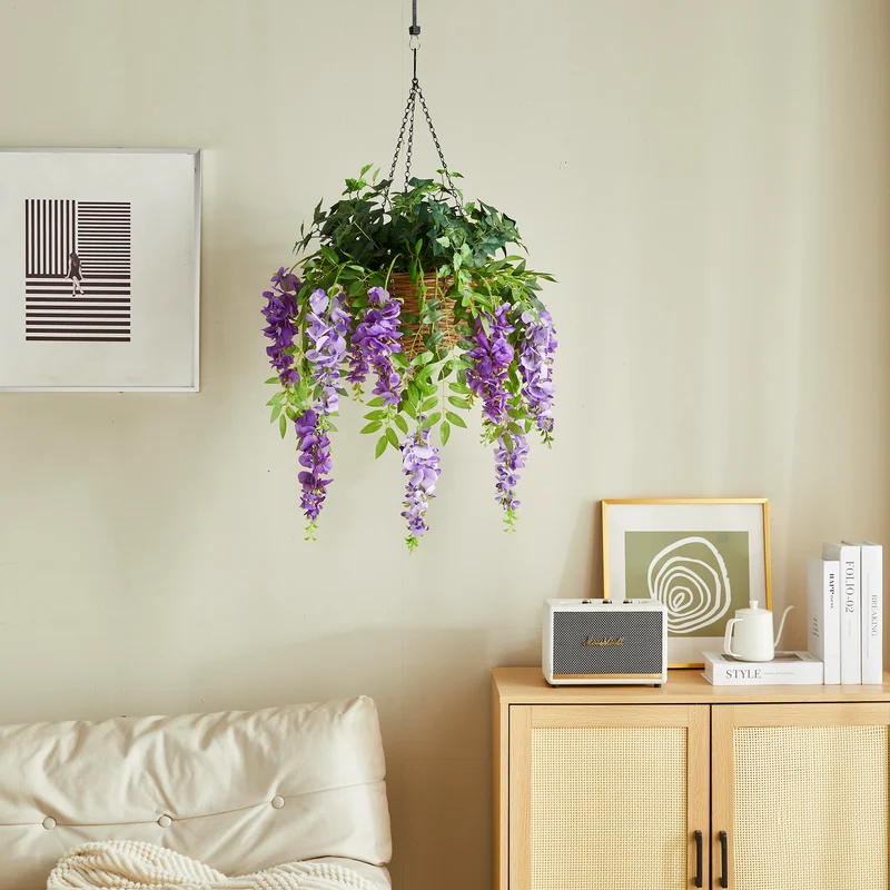 Künstlicher Hänge-Blauregen – Cybele | 95 cm