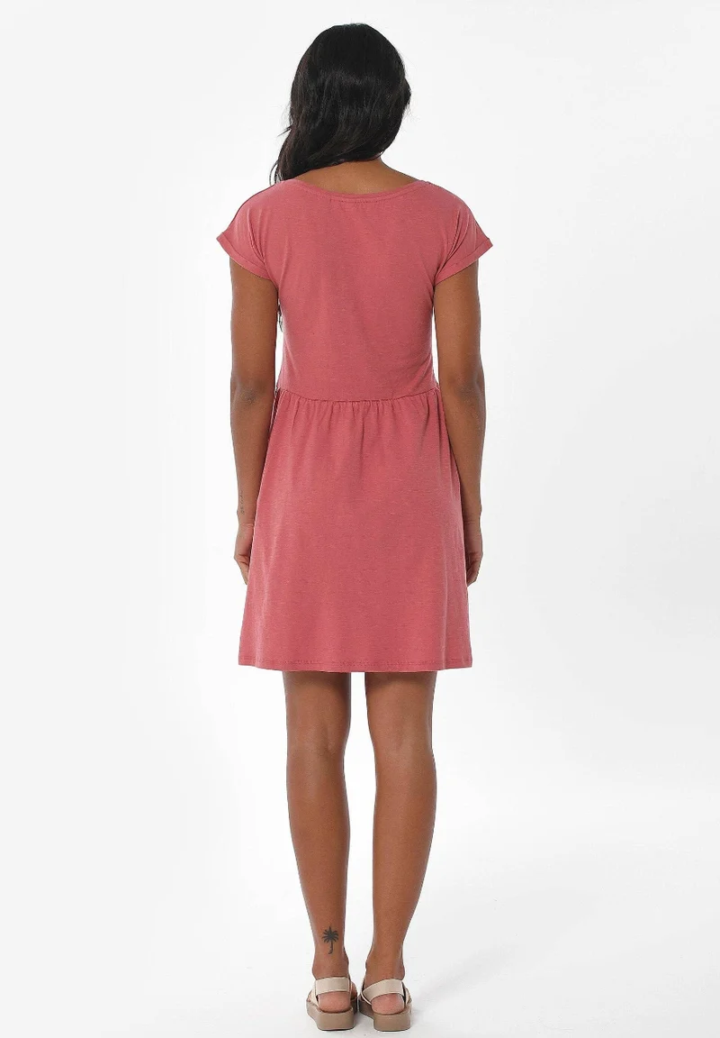 Kleid - SINA - Slub-Jersey Bio-Baumwolle - rosa