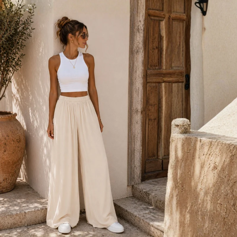 Hose Stoff - JESS - creme