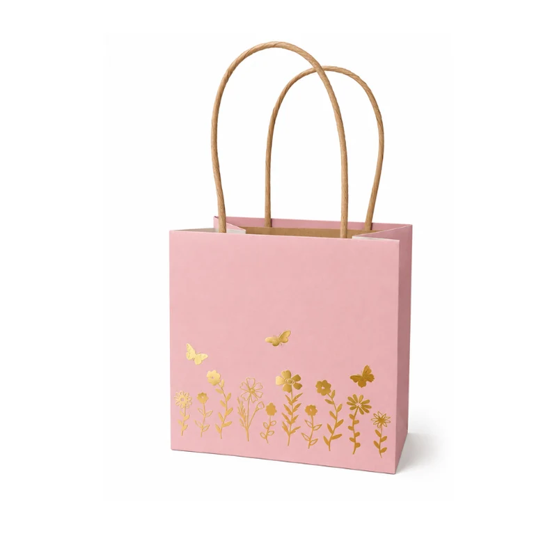 Geschenktüte - Blumenwiese Gold