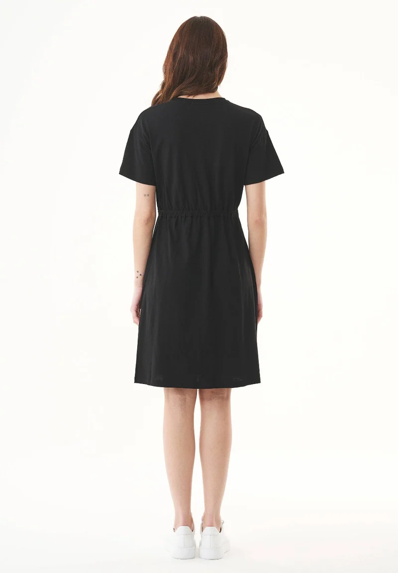 Kleid - SINA - Jersey Bio Baumwolle schwarz