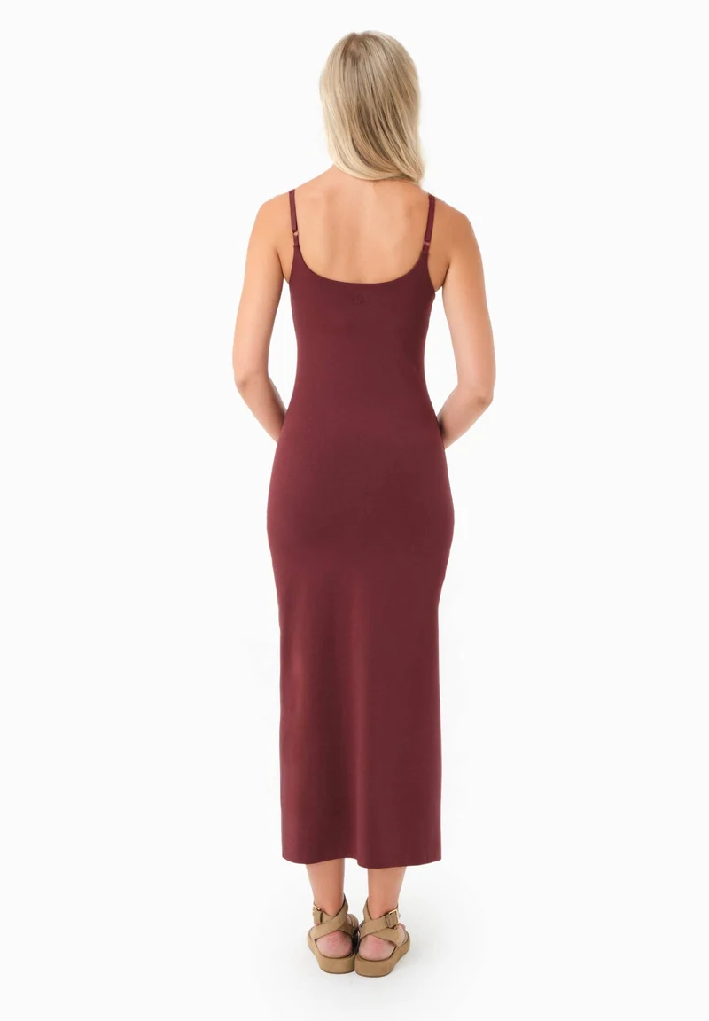 Kleid - DIANNA - Bio-Baumwolle - Bordeaux B-Ware