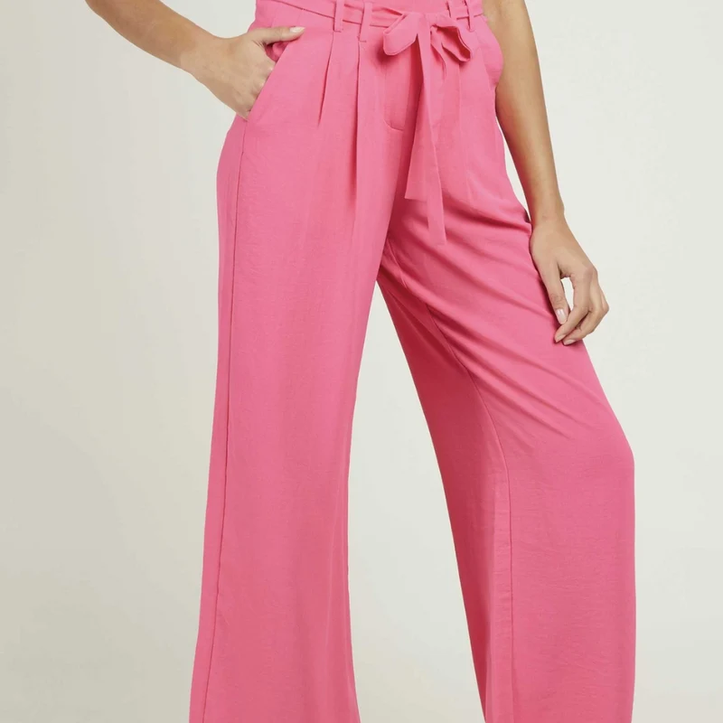 Hose - weite fließende Hose - BASSORA - pink