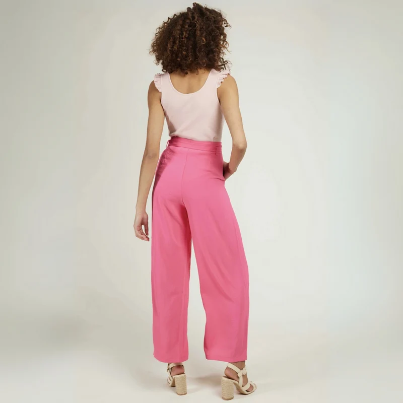 Hose - weite fließende Hose - BASSORA - pink