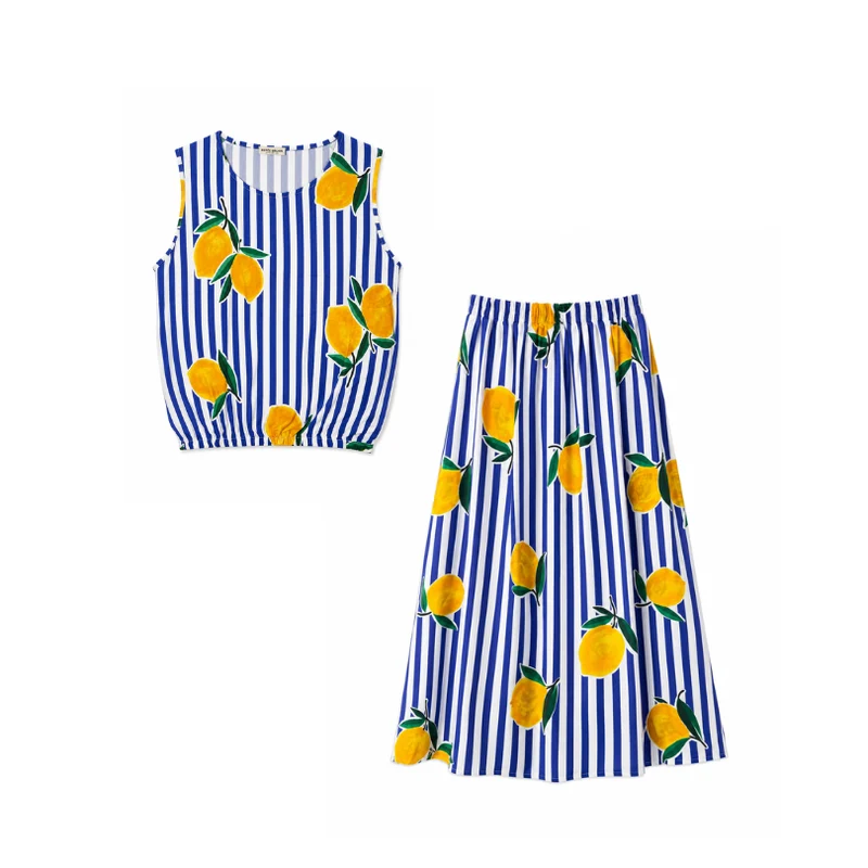 Sommer Set - Rock mit Top - LEMON