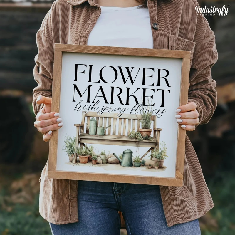 Landhaus Schild | Flower Market No5