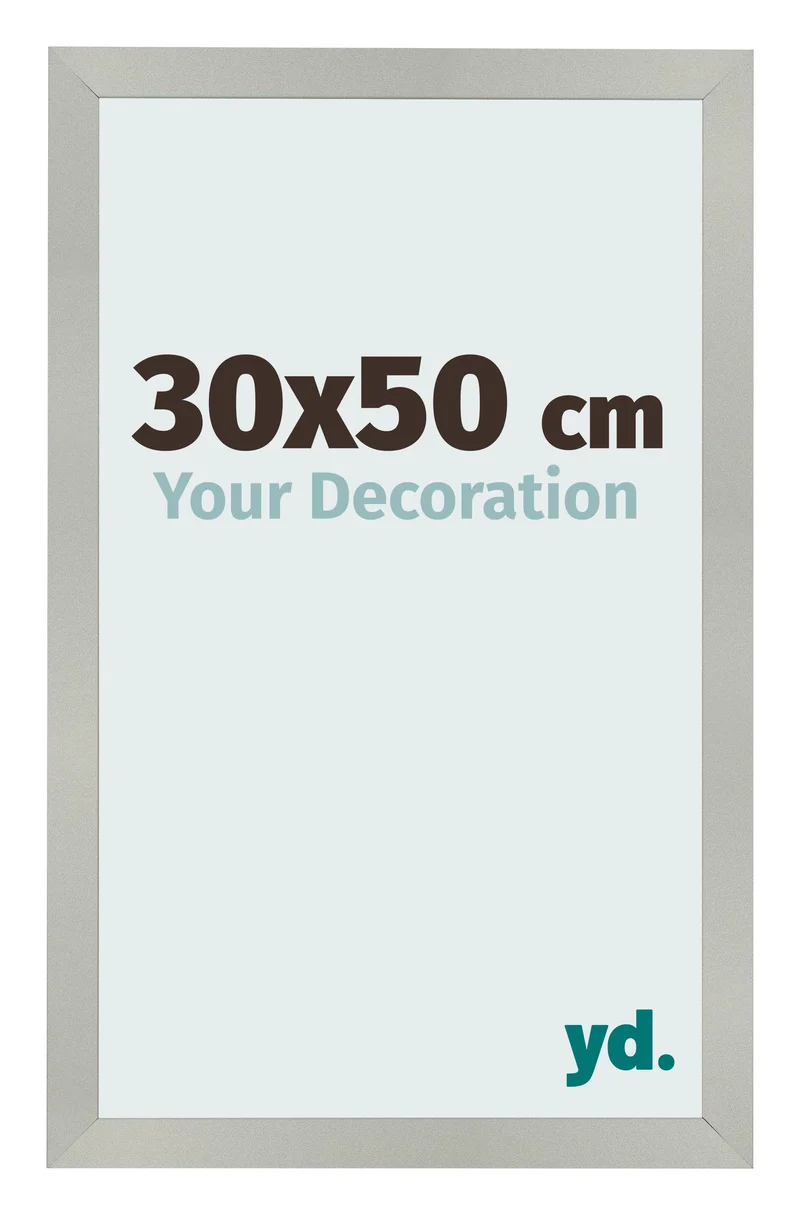 Bilderrahmen 30x50 cm - Silber Matt - MDF - Bologna