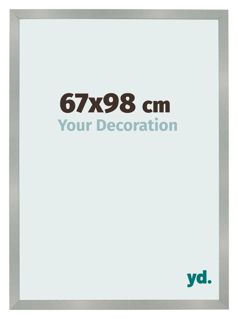 Bilderrahmen 67x98 cm - Aluminium Gebürstet - MDF - Bologna