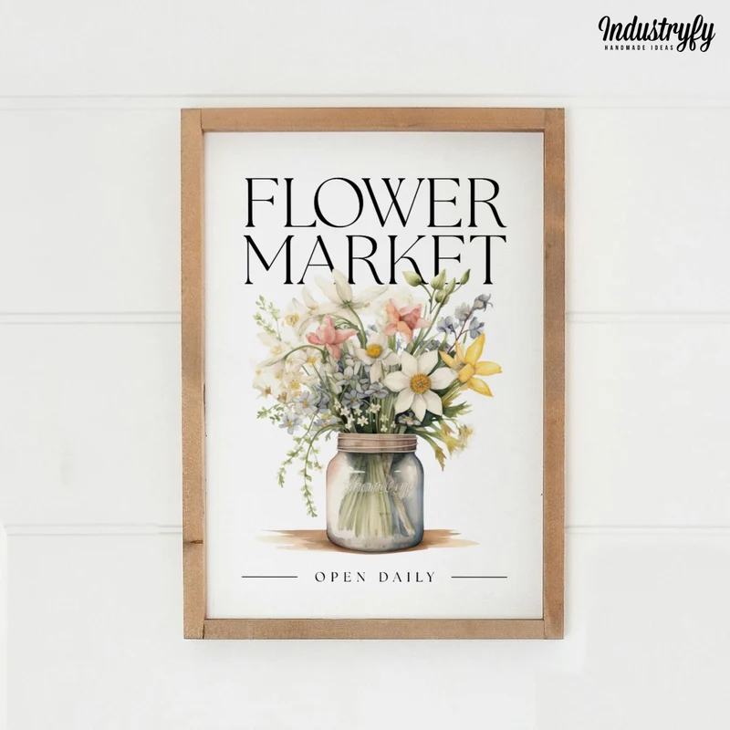 Landhaus Schild | Flower Market No1