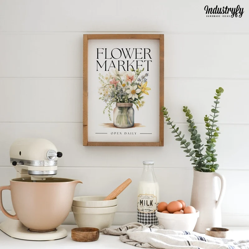 Landhaus Schild | Flower Market No1