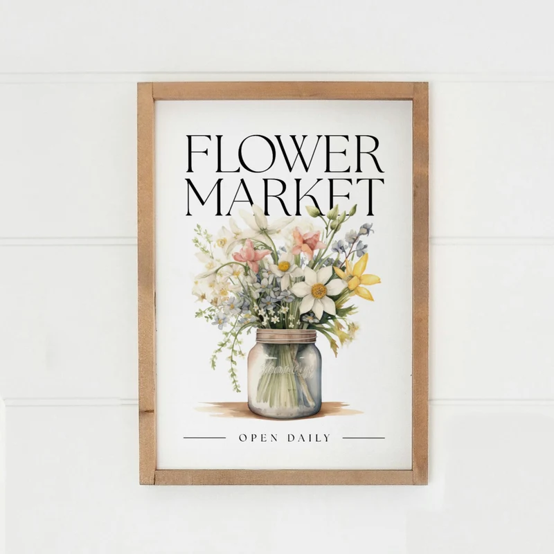 Landhaus Schild | Flower Market No1