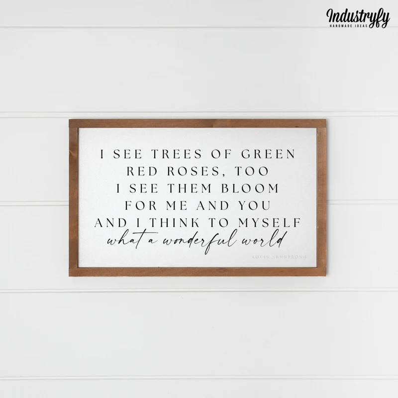 Landhaus Schild | What a wonderful world