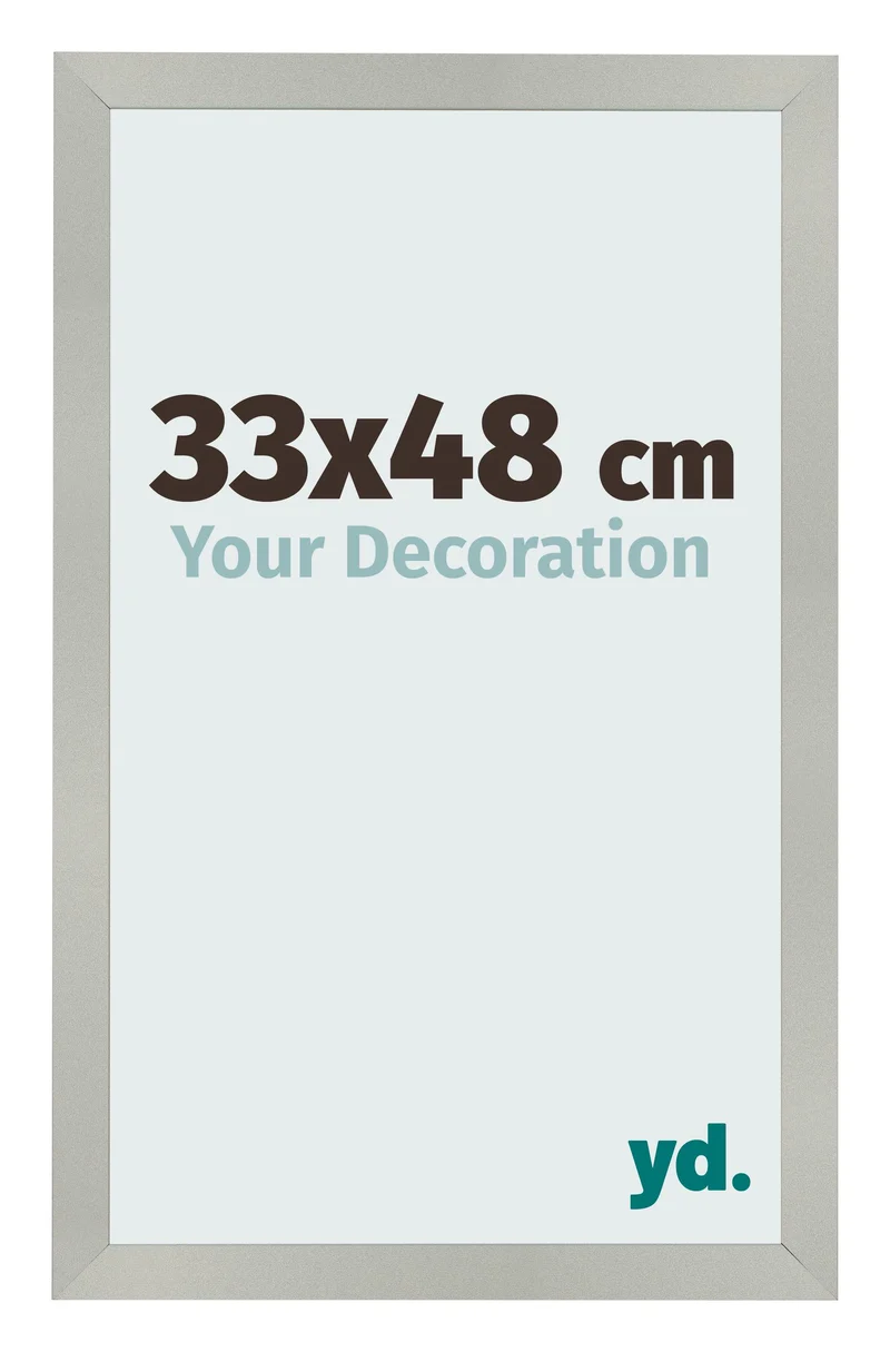 Bilderrahmen 33x48 cm - Silber Matt - MDF - Bologna