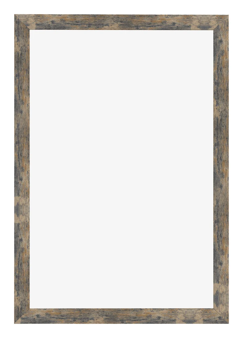 Bilderrahmen 32x45 cm - Blau Gold Meliert - MDF - Bologna