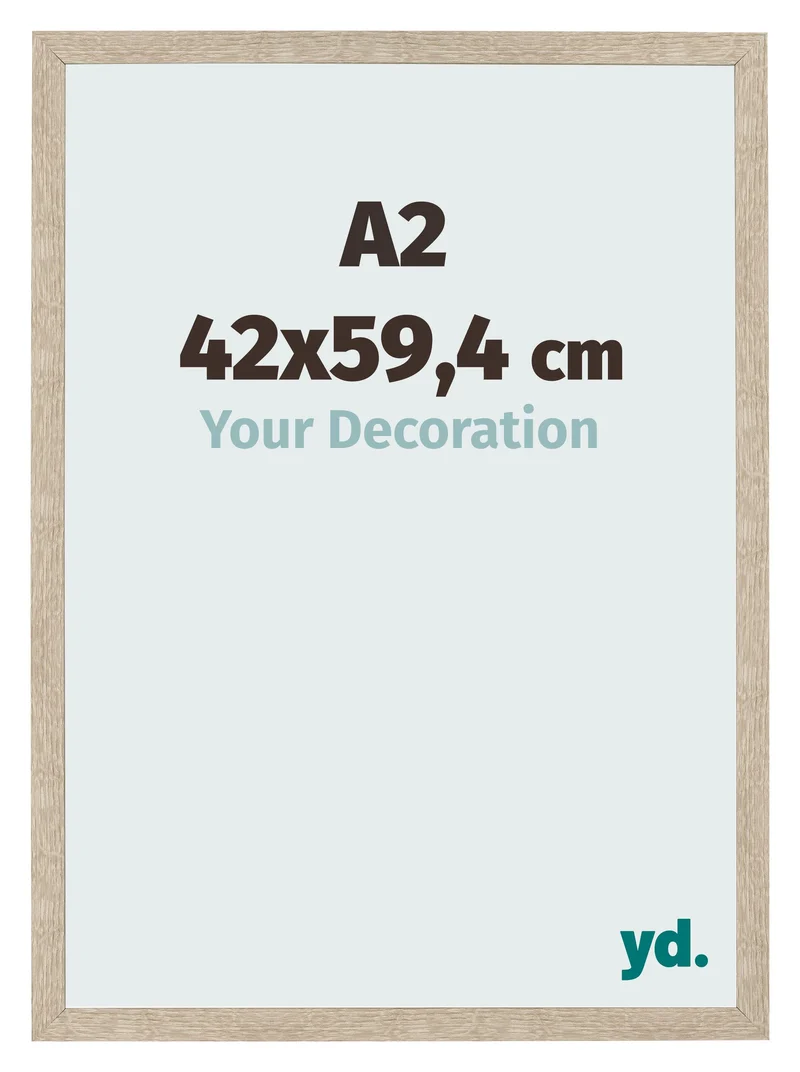 Bilderrahmen A2 - 42x59,4 cm - Sonoma Eiche - MDF - Bologna