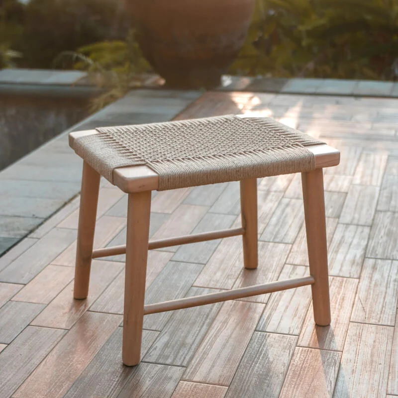 Hocker aus Massivholz Sunda