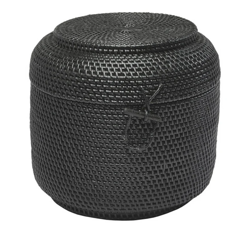 Rattan Korb mit Deckel Cino