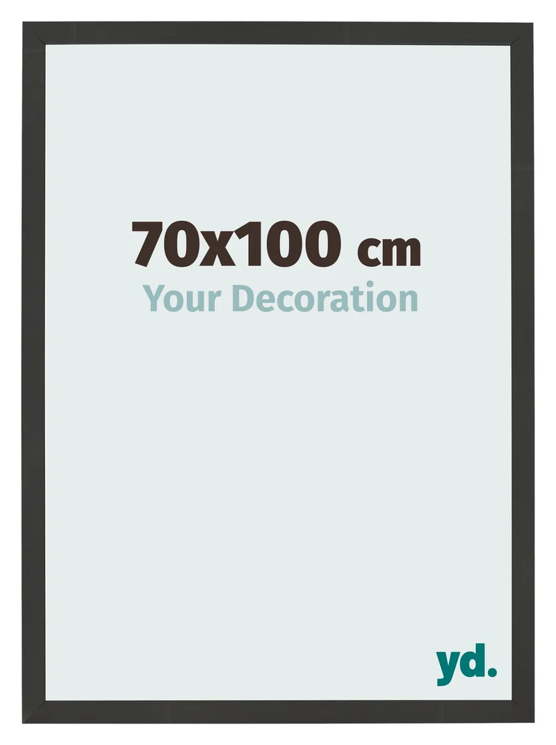 Bilderrahmen 70x100 cm - Schwarz Gemasert - MDF - Bologna