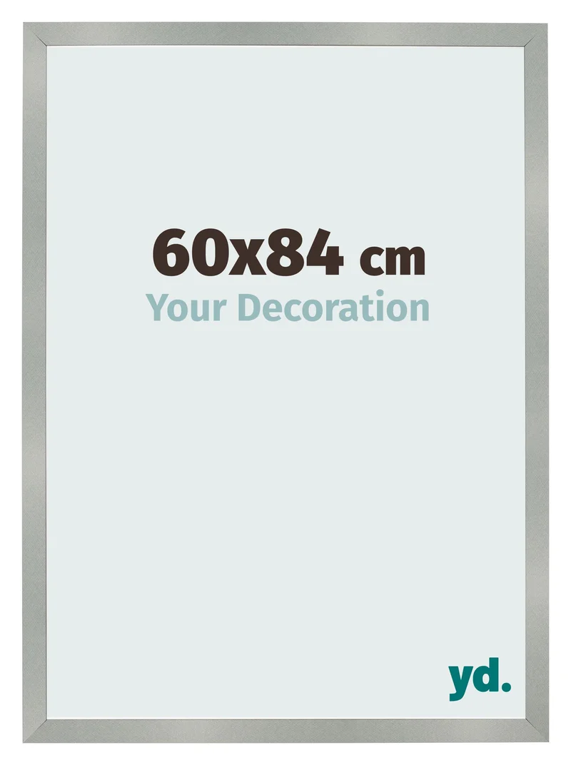 Bilderrahmen 60x84 cm - Aluminium Gebürstet - MDF - Bologna