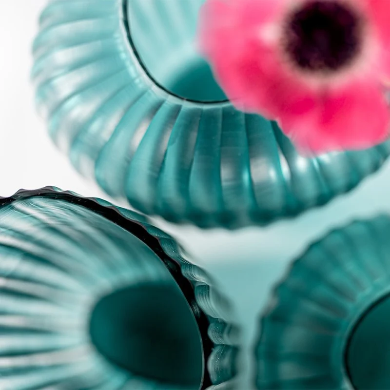 Vase Melrose M Petrol H 22 - Guaxs