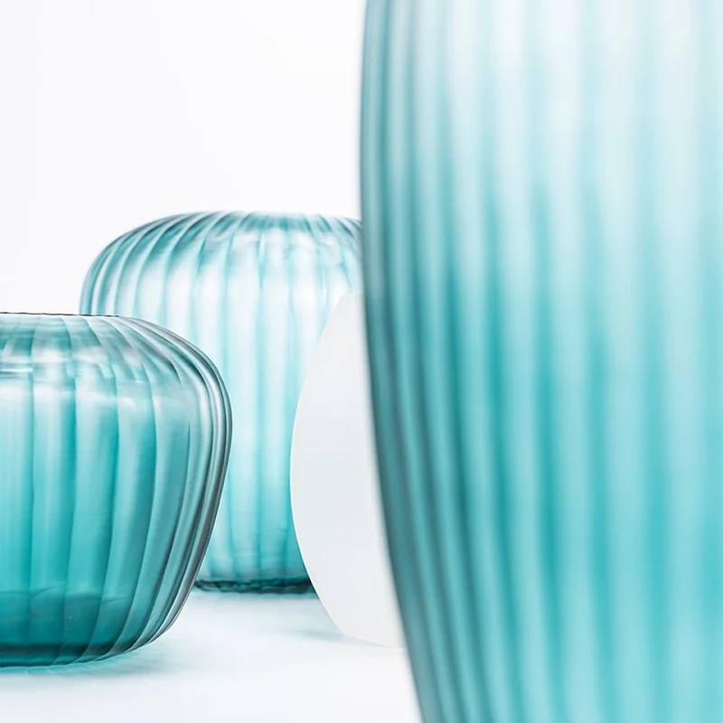 Vase Melrose M Petrol H 22 - Guaxs