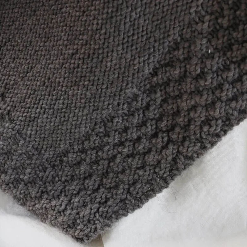 Plaiddecke mit Strickkante Aberdeen