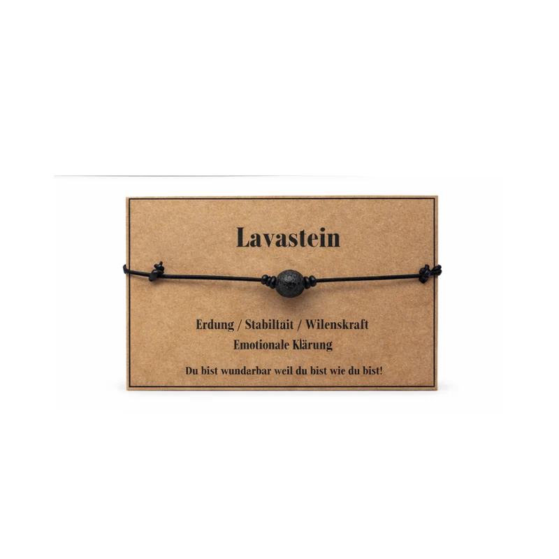 Armband - Leder mit Lava